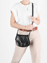 Zadeltasje Tempo Leder Milano Zwart tempo TE18062-vue-porte