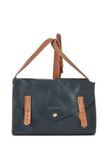 Cross Body Tas L'indispensable Leder Paul marius Zwart vintage INDISPEN
