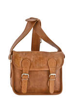 Cross Body Tas La Sacoche Leder Paul marius Bruin vintage S