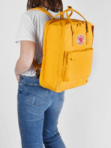 Rugzak 1 Compartiment Knken 17" Fjallraven Geel kanken 27173-vue-porte
