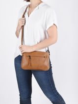 Cross Body Tas Gracieuse Hexagona Bruin gracieuse 315312-vue-porte