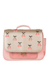 Boekentas 1 Compartiment Jeune premier Roze classics ITN21
