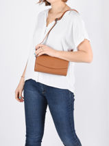 Clutch Met Riempje Madrid Leder Hexagona Beige madrid 536554-vue-porte