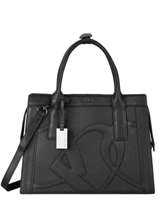 Handtas Alezan Leder Etrier Zwart alezan EALE003M