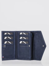 Portefeuille Leder Etrier Blauw etincelle nubuck EETN701-vue-porte