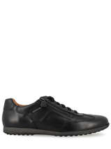 Leon Randy Sneakers Uit Leder Mephisto Zwart men LEON-R