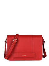 Cross Body Tas Met Flap Judith Leder Le tanneur Rood judith TJUD1210