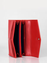 Grote Portefeuille Charlotte Leder Le tanneur Rood charlotte TOTT3302-vue-porte