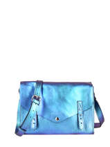 Cross Body Tas L'indispensable Scarabee Leder Paul marius Blauw scarabee INDISSCA