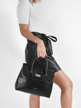 Handtas Exo Leder Lancaster Zwart exo 85-vue-porte