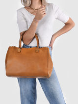 Handtas Wieske Leder Burkely Bruin vintage 209S7521-vue-porte