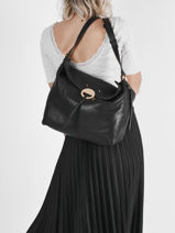 Schoudertas Othilia Leder Vanessa bruno Zwart hobo WAST-vue-porte