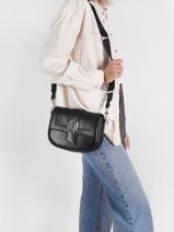 Schoudertas K/saddle Leder Karl lagerfeld Zwart k saddle 216W3037-vue-porte