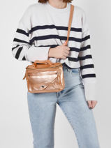 Cross Body Tas Vintage Paul marius Roze vintage GAVROCH2-vue-porte
