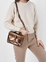Cross Body Tas Vintage Paul marius Roze vintage GAVROCH2-vue-porte