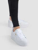 Sneakers Mayze Classic Uit Leder Puma Wit accessoires - 38420901-vue-porte