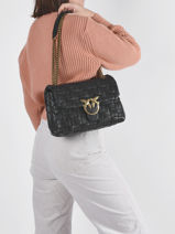 Cross Body Tas Classic Love Bag Puff Weave Pinko love bag weave 1P22FZ-vue-porte