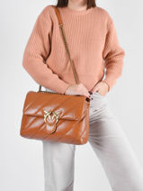 Schoudertas Big Love Bag Puff Maxi Quilt Leder Pinko love bag puff JAS626SK-vue-porte