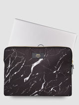 Laptophoes 15" Black Marble Wouf black marble SB160003-vue-porte