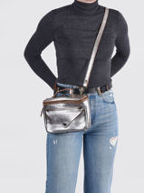 Cross Body Tas Argento Leder Paul marius Grijs argento GAVROARG-vue-porte