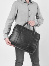 Documententas Mecanographe Met 13" Laptopvak Paul marius Zilver vintage MECANOGR-vue-porte