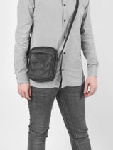 Cross Body Tas Joseph Leder Arthur & aston Zilver marco 7-vue-porte