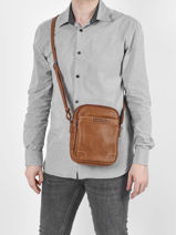 Cross Body Tas Joseph Leder Arthur & aston Zilver marco 8-vue-porte