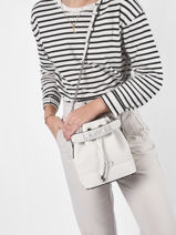 Bucket Bag S Ninon Leder Lancel Beige ninon A10922-vue-porte