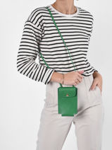 Longchamp Epure Etui ipod/cd Groen-vue-porte
