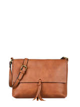 Cross Body Tas Vintage Flora & co Bruin grained F8044