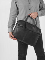 Documententas Vintage Jack Worker Burkely Zwart vintage 22-vue-porte