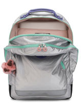 Rugzak Class Room 2 Compartimenten Kipling Zilver back to school / pbg PBGI4053-vue-porte
