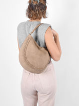 Schoudertas Gentiane Woomen Beige gentiane - 00WGEN09-vue-porte
