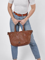Shoppingtas Heritage Leder Biba Bruin heritage EUG1L-vue-porte