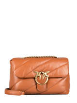 Cross Body Tas Classic Love Bag Puff Maxi Quilt Leder Pinko Bruin love bag puff 1P22JC