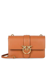 Cross Body Tas Classic Love Bag Icon Simply Leder Pinko Bruin love bag icon 1P22JH