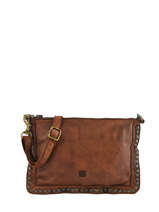 Cross Body Tas Heritage Leder Biba Bruin heritage POR2L