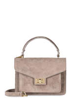 Cross Body Tas Velvet Leder Milano Beige velvet VE21061G