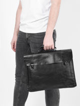 Aktetas Paul marius Zilver vintage LUNDI-vue-porte