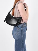 Schoudertas Suave Ace Leder Lancaster Zwart suave ace 28-vue-porte