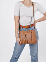 Cross Body Tas Tradition Leder Etrier Bruin tradition EHER021M-vue-porte