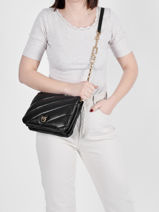 Cross Body Tas Twin Bag Maxi Quilt Leder Pinko love bag puff 1P22GT-vue-porte