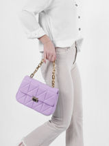 Cross Body Tas Couture Gewatteerd Miniprix Violet couture R1619-vue-porte