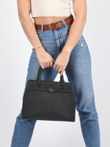 Handtas Fenwick Leder Lauren ralph lauren Zwart fenwick 31809891-vue-porte