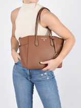 Schoudertas Marilyn Leder Michael kors Bruin marilyn S2G6AT2L-vue-porte