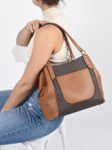 Schoudertas Molly Met Logoprint Michael kors Beige molly S2G6ME3B-vue-porte