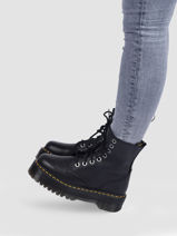 Bottines Jadon Soft Pisa  Leder Dr martens Zwart women 26378001-vue-porte