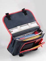 Boekentas 2 Compartimenten Cameleon Blauw actual PBBACA35-vue-porte