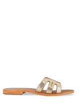 Slippers Hadamia Uit Leder Les tropeziennes Goud women - 0HADAMIA