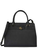 Handtas Fenwick Leder Lauren ralph lauren Zwart fenwick 31809891